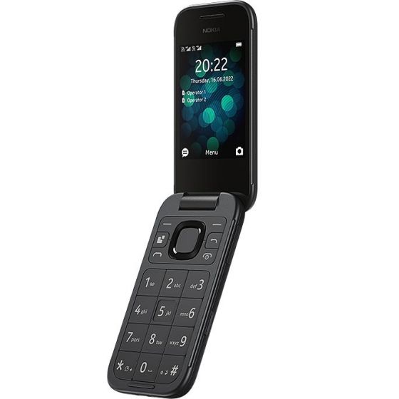 Nokia 2660 Flip, 128MB, 48MB RAM, 4G LTE, Dual SIM - Black