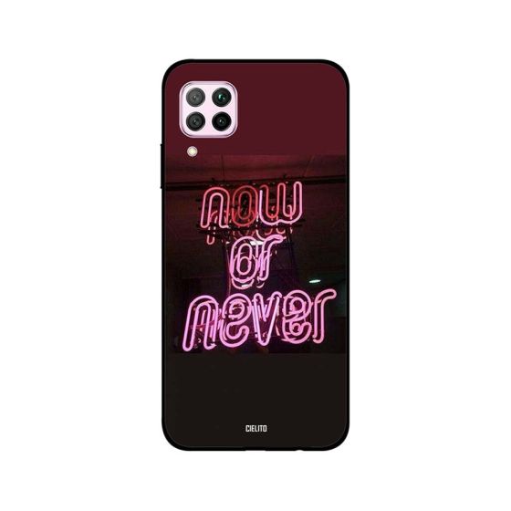 جراب ظهر سيليتو بطبعة عبارة Now or never لهواوي نوفا 7i