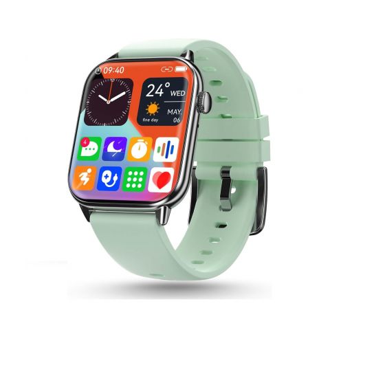 Pebble Orion Max Smart Watch, 1.81 Inch, Grey Case and Mint Green Strap