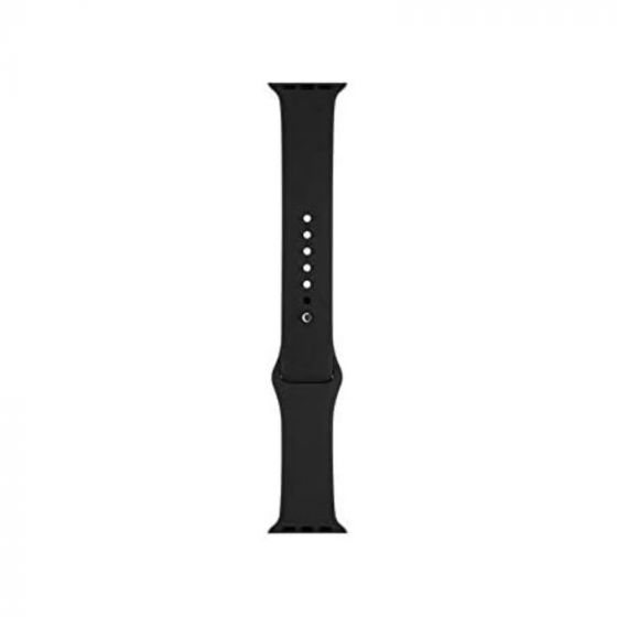 Soft Silicone Sport Strap For Apple Watch, 42mm - Black