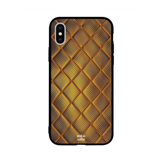 جراب ظهر بطبعة عتيقة ذهبية لابل ايفون XS