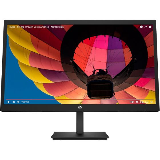 شاشة اتش بي 21.45 بوصة LCD، بدقة FHD، بمعدل تحديث 75 هرتز، اسود - V22v G5
