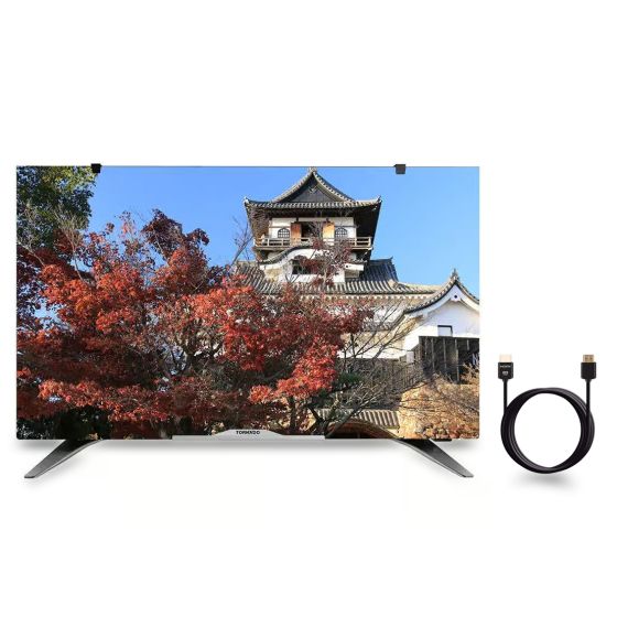 شاشة تلفزيون سمارت LED تورنيدو شيلد 32 بوصة بدقة HD بريسيفر داخلي 32ES9300E-A مع كابل HDMI 1.5 متر هدية