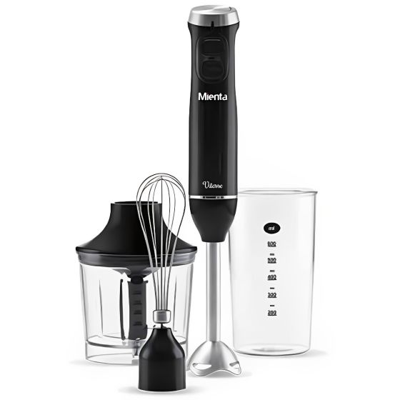 Mienta Vitesse Hand Blender, 600 Watt, Black - HB11422A