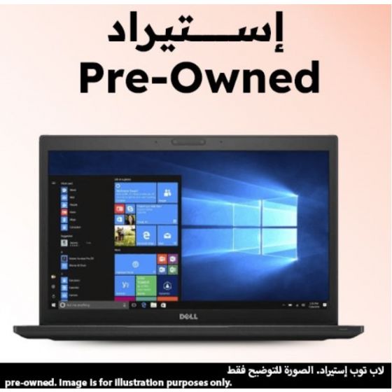 Dell Latitude 7480 Laptop, Intel Core i7-7600U, 256GB SSD, 8GB RAM, 14 Inch FHD, Intel HD Graphics 620, Windows 10 Home - Black (Pre-Owned), Grade A, 6 Months Warranty