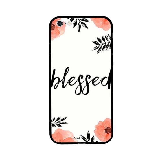 جراب ظهر بطبعة كلمة Blessed لابل ايفون 6 بلس