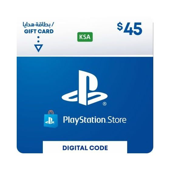 كارت ديجيتال PSN  سوني بلايستيشن 45 دولار - السعودية