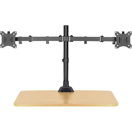 Dual Arm Holder for 17 to 32 Inch Monitors, Black - PM100-MD1732