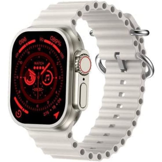 X8 Ultra Smart Watch, 2.08 Inch - Silver