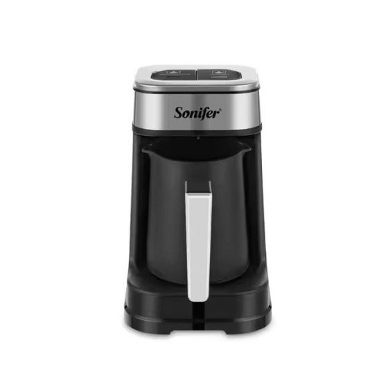 Sonifer Turkish Coffee Maker, 250ml, 700 Watt, Black and Silver - SF-3588