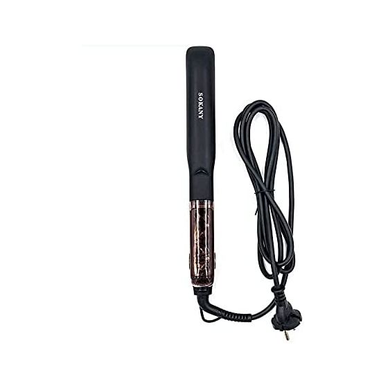 مكواة فرد الشعر بالبخار سوكاني، اسود - HS-977