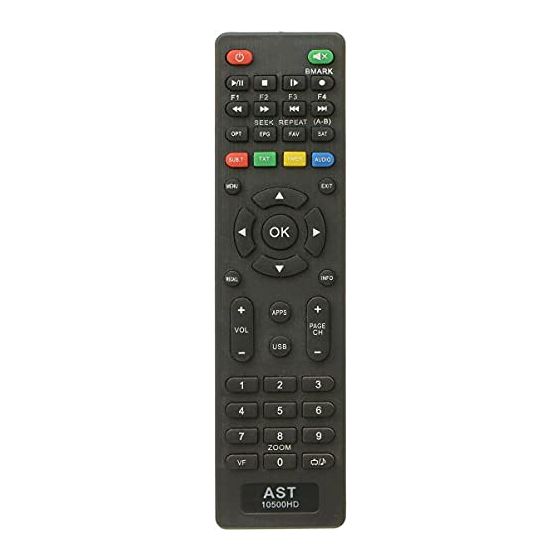 ريموت كنترول لريسيفر استرا 10500 Hd - موديل A73070