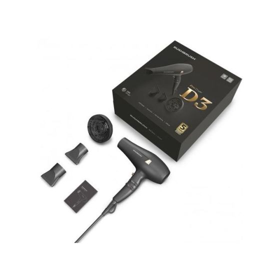 Rush Brush D3 PRO Hair Dryer, 2300 Watt - Black