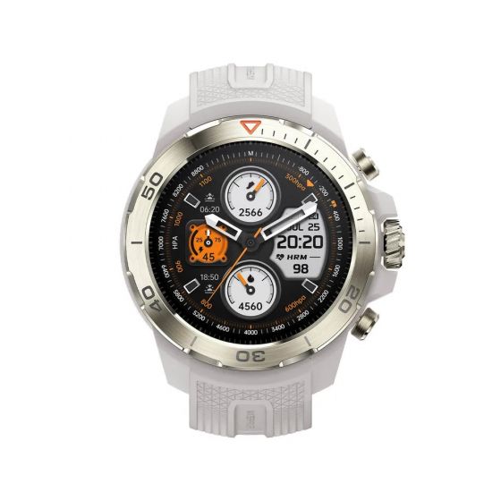 Mibro GS Explorer Smart Watch, 1.32 Inch - Desert White and Sliver