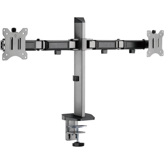 ADAKAT Dual Monitor Stand, 17-32 Inch - Black