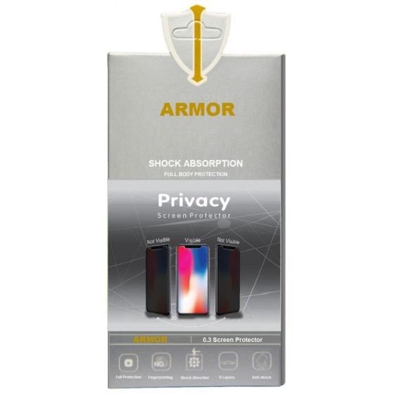 Armor Privacy Screen Protector For Xiaomi Mi 10T - Transparent Black