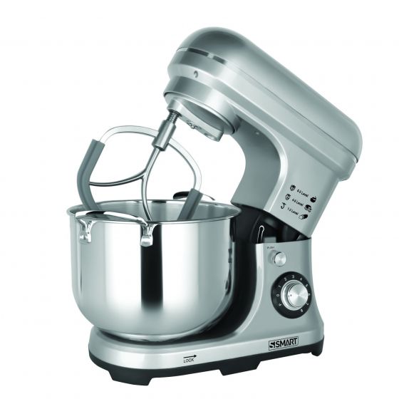 Smart Stand Mixer with Attachments, 11 Liters, 2200W, Silver - SBM8602LS