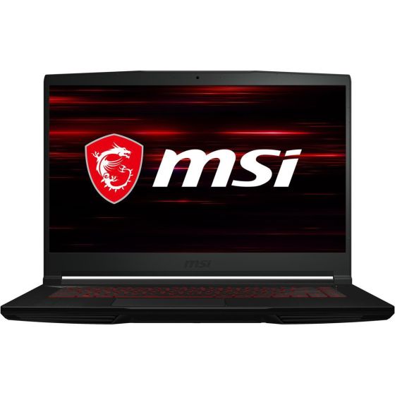 MSI GF Series Laptop, Intel Core i5-10500H 2.5 GHz, 256GB SSD, 8GB RAM, NVIDIA GeForce GTX 1650, Windows 10 - Black