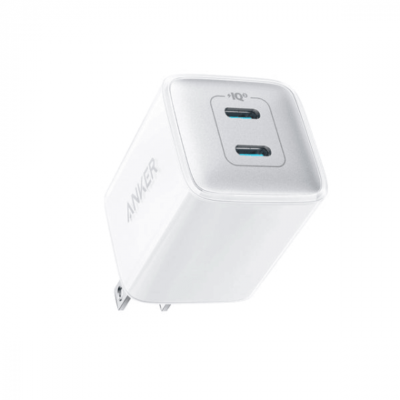 Anker Nano Pro Wall Charger, 40 Watt, 2 USB-C Ports, White - 521