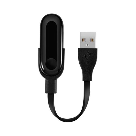 كابل شحن USB لساعة سمارت شاومي مي باند 3 - اسود