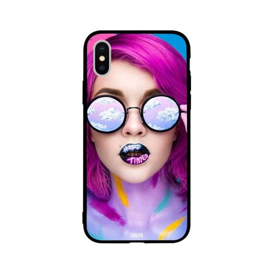 Colored Girl Fave Design Printed Back Cover for Apple iPhone XR