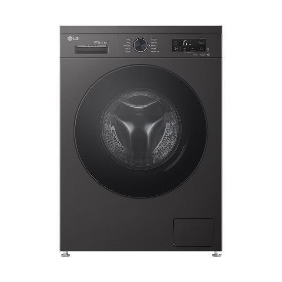 LG Front Load Inverter Washing Machine, 8KG, Platinum Black - F4Y2TYGYZ