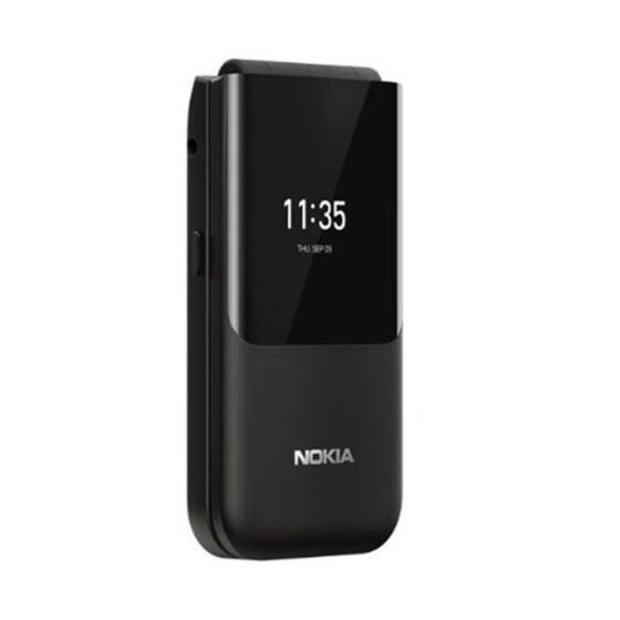 Nokia 2720 Flip Dual SIM, 4GB, 512MB RAM, 4G LTE, Black- No Warranty