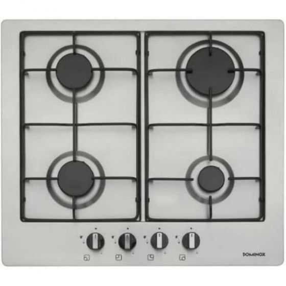 Dominox Built-In Dual Fuel Hob, 4 Burners, 60 cm, Inox - DHG43GAVEBKFC