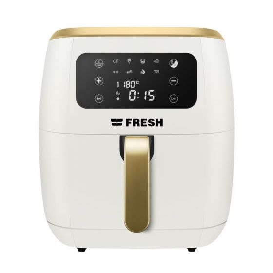 Fresh Air Fryer, 7 Liters, 1800W, White and Gold - 500017864
