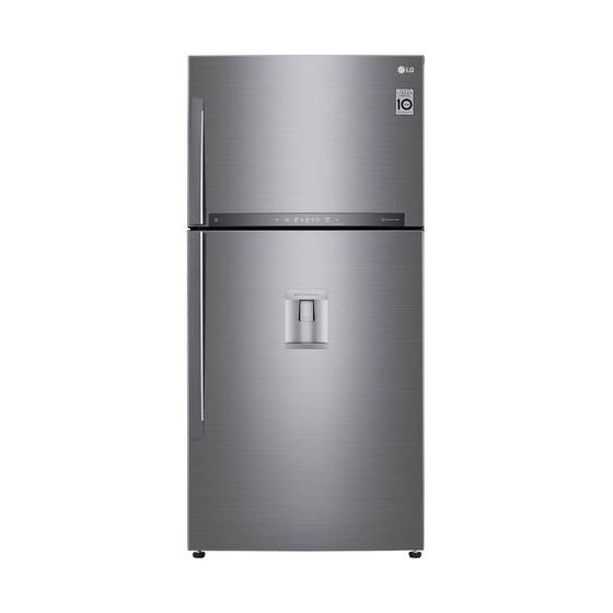 LG No Frost Refrigerator with Smart Inverter Compressor, 592 Liters, Silver - GR-F822HLHM