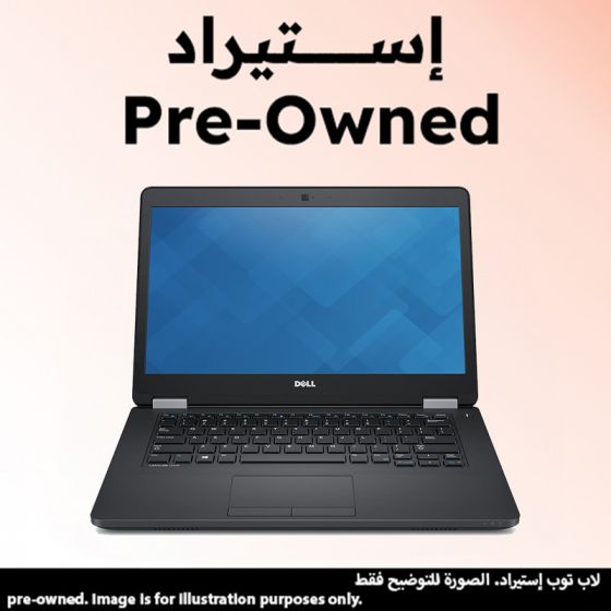 لاب توب ديل Frrcr لاتيتيود 5470، انتل كور i5-6300U، هارد SSD سعة 256 جيجا، 8 جيجا رام، شاشة بدقة FHD مقاس 14 بوصة، كارت شاشة انتل HD جرافيكس، دوس - اسود (استيراد)، فئة A، ضمان 6 شهور