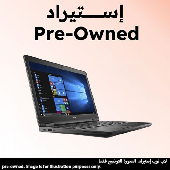 لاب توب استيراد ديل لاتيتيود 5580، انتل كور i5-6200U، هارد 256 جيجا SSD، رام 8 جيجا، شاشة 15.6 بوصة FHD LED، انتل HD جرافيكس 520، ويندوز 10 برو - اسود، فئة A، ضمان 6 شهور