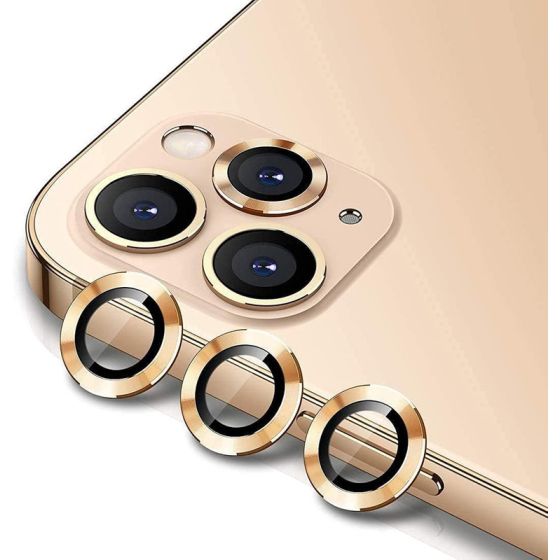Lanex Lens Protector HD Glass for iPhone 12 Pro Max - Gold
