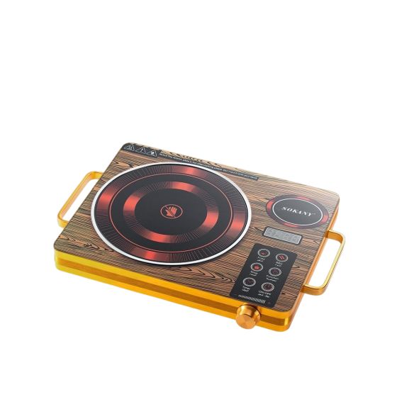 سطح تسخين كهربائي سوكاني، 2200 وات، اصفر - Sk-3575