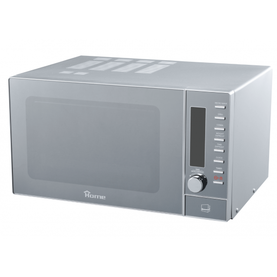 Home Microwave with Grill, 25 Liters, Silver - PX 1005