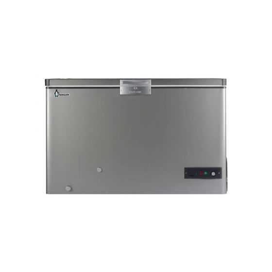 Penguin Defrost Chest Deep Freezer, 303 Liters, Inverter Compressor, Silver - ES390-L