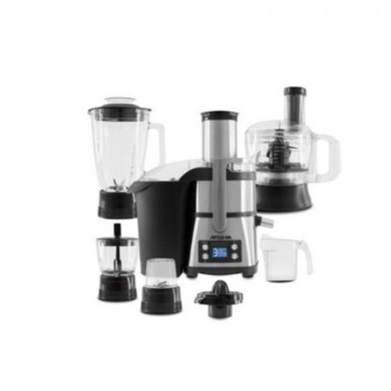 Arshia 6 in 1 Juice Extractor, 2 Liter, 800 Watt, Black and Silver - JE786-2088