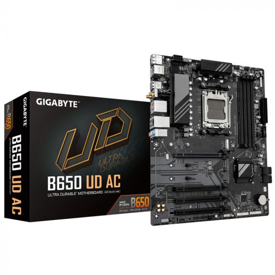 Gigabyte B650 UD AC 1.0 AMD Motherboard, DDR5, ATX