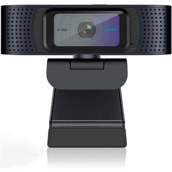 كاميرا ويب FHD سبيدال بمنفذ USB، بدقة 1080 بكسل، اسود - C928