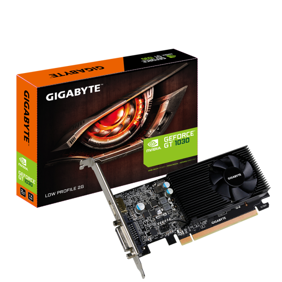 كارت شاشة جيجا بايت جي فورس GT 1030 لو بروفايل 2G