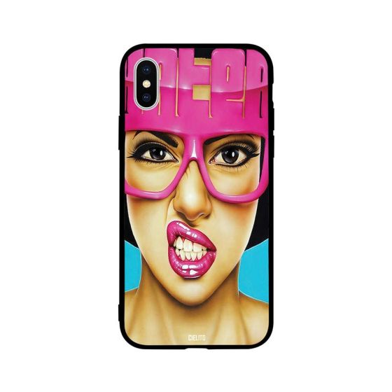 Hater Girl Design Printed Back Cover for Apple iPhone XS