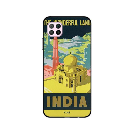 جراب ظهر زوت بطبعة عبارة The Wonderful Land India لهواوي نوفا 7i
