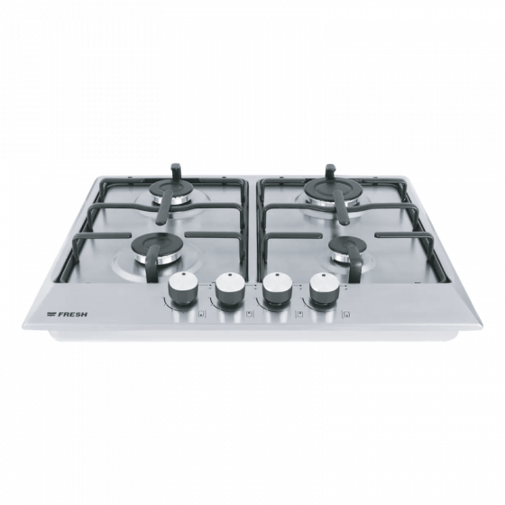 Fresh Gas Built-in Hob, 60cm, 4 Burners, Stainless Steel- 19717