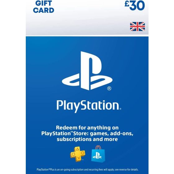 كارت ديجيتال PSN سوني بلايستيشن 30 يورو - المملكة المتحدة