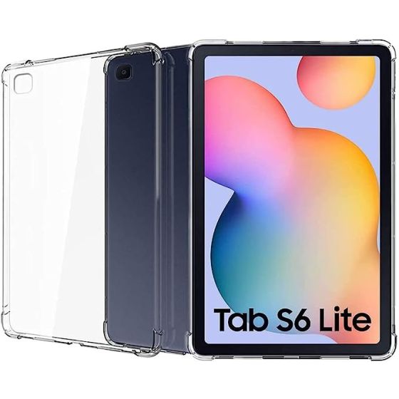 Muzz For Galaxy Tab S6 Lite -P610 (Wi-Fi); -P615 (LTE) Case Cover Protective Shock Absorption Bumper soft Transparent Case ForSamsung Galaxy Tab S6 Lite