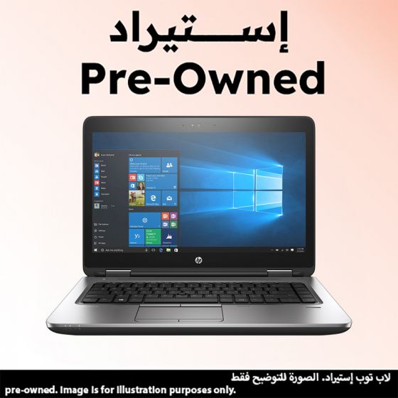 لاب توب اتش بي برو بوك 640 G3 نوت بوك، انتل كور i5-7300U، هارد 256 جيجا SSD، رام 8 جيجا، شاشة 14 بوصة HD، كارت شاشة انتل HD جرافيكس 620، ويندوز 10 برو - اسود وفضي، فئة A ضمان 6 شهور