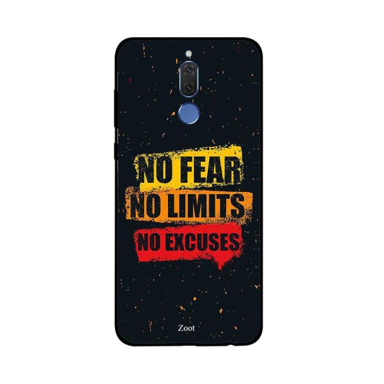 جراب ظهر زوت بطبعة عبارة No Fear Limits Excuses لهواوي ميت 10 لايت