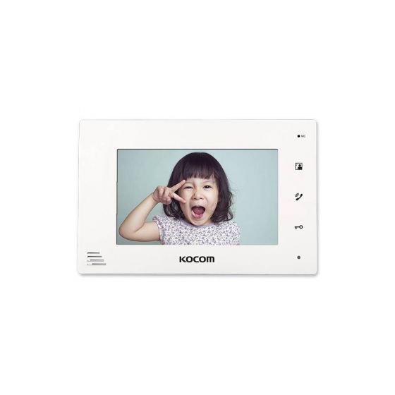 شاشة LCD داخلية كوكوم، 7 بوصة، ابيض - KCV-A374