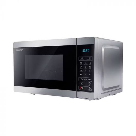 ميكرويف شارب بشواية، 25 لتر، فضي - R-250MGR-SL2