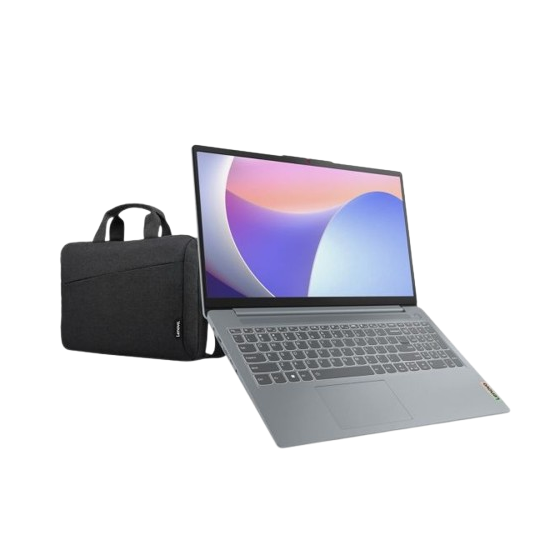 Lenovo IdeaPad Slim 3 15IRH8 Laptop, Intel Core i5-13420H, 512GB SSD, 16GB RAM, 15.6 Inch, FHD Display, Integrated Intel UHD Graphics, FreeDOS - Arctic Grey with Free Shoulder Bag